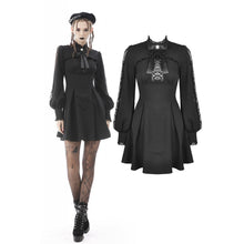 Load image into Gallery viewer, Dark In Love Gothic Ribbon Neck-tie Dress
