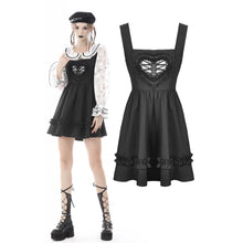 Load image into Gallery viewer, Dark In Love Give You My Heart Valentine Doll Strap Dress
