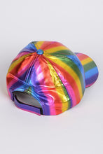 Load image into Gallery viewer, Rainbow Metallic Baseball Cap
