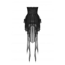Load image into Gallery viewer, Dark In Love Gothic Luxe Lace Asymmetrical Tunic Skirt
