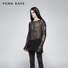 Load image into Gallery viewer, PUNK RAVE Black Broken Pullover
