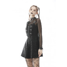 Load image into Gallery viewer, Dark In Love Punk Locomotive Wash Leatherette Strap Dress
