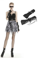 Load image into Gallery viewer, Dark in Love Distressed Lace-Up Gloves

