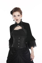 Load image into Gallery viewer, Dark in Love Gothic Lolita Velvet Shrug
