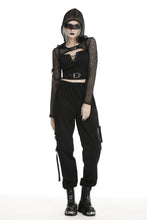 Load image into Gallery viewer, Dark in Love Hooded Fishnet Shrug

