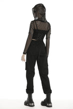 Load image into Gallery viewer, Dark in Love Hooded Fishnet Shrug
