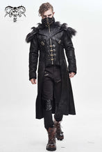 Load image into Gallery viewer, Devil Fashion Long Winter Coat with Detachable Faux Fur Shoulderpieces
