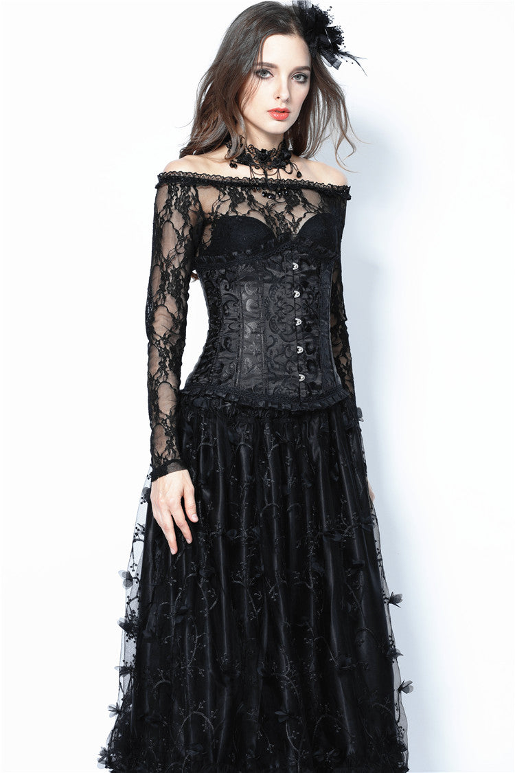 Dark in Love Gothic Lolita Under Bust Corset