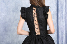 Load image into Gallery viewer, Dark in Love Gothic Lolita Tiered Peacock Dress
