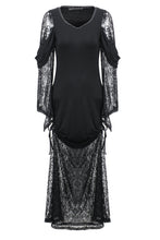 Load image into Gallery viewer, Dark in Love Knitted Lace Dress
