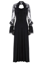 Load image into Gallery viewer, Dark in Love Gothic Long Lace Knitted Dress
