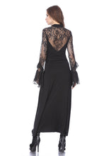 Load image into Gallery viewer, Dark in Love Gothic Long Lace Knitted Dress
