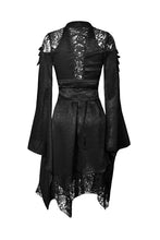 Load image into Gallery viewer, Dark in Love Lace Shoulder Kimono Dress
