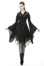 Load image into Gallery viewer, Dark in Love Lace Shoulder Kimono Dress
