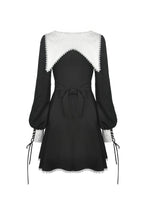 Load image into Gallery viewer, Dark in Love Gothic Ghost White Collar Dress
