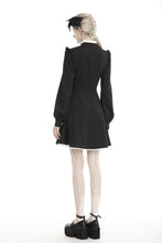 Load image into Gallery viewer, Dark in Love Gothic Pleated Button-Up Long-Sleeved Dress
