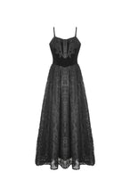 Load image into Gallery viewer, Dark in Love Velvet and Lace Court Dress
