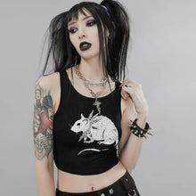 Load image into Gallery viewer, Punk Rat Crop Top
