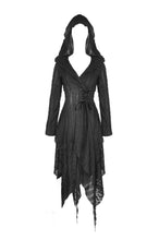 Load image into Gallery viewer, Dark in Love Hooded Distressed Wrap Jacket

