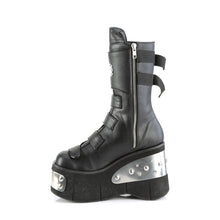 Load image into Gallery viewer, Demonia Kera-108 Platform Boots in Black Vegan Leather

