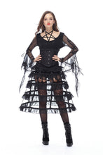 Load image into Gallery viewer, Dark in Love Tiered Petticoat Skirt

