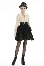 Load image into Gallery viewer, Dark in Love Layered Lace-up Short Skirt
