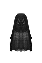 Load image into Gallery viewer, Dark in Love Gothic Queen Long Ruffled Velvet Skirt
