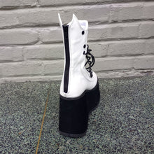 Load image into Gallery viewer, Demonia Kera-130 White Platform Boot
