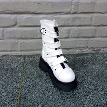 Load image into Gallery viewer, Demonia Renegade-55 White Vegan Leather Boot
