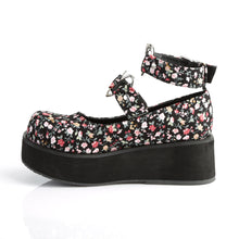 Load image into Gallery viewer, Demonia Sprite-02 Platform Mary Janes in Floral Fabric
