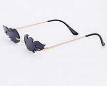 Load image into Gallery viewer, Reflective Flame Rimless Sunglasses
