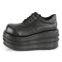 Load image into Gallery viewer, Demonia Tempo-08 Platform Sneakers in Black Vegan Leather
