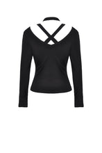 Load image into Gallery viewer, Dark in Love Detailed Neck Top
