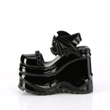Load image into Gallery viewer, Demonia Wave-20 Platform Sandals in Black Patent
