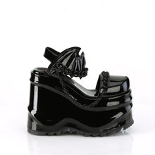Load image into Gallery viewer, Demonia Wave-20 Platform Sandals in Black Patent

