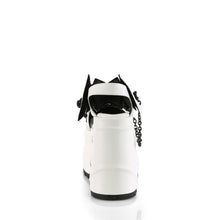 Load image into Gallery viewer, Demonia Wave-20 Platform Sandals in White Vegan Leather
