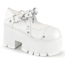 Load image into Gallery viewer, Demonia Ashes-33 White Platform Mary Janes
