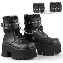 Load image into Gallery viewer, Demonia Ashes-57 Black Platform Ankle Boots
