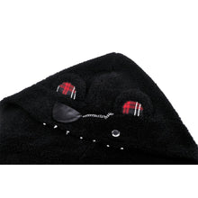 Load image into Gallery viewer, Dark in Love Metal Studded Plaid Cat Ear Wooly Scarf
