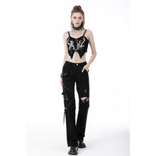 Load image into Gallery viewer, Dark In Love Gothic Punk Ghost Crop Top
