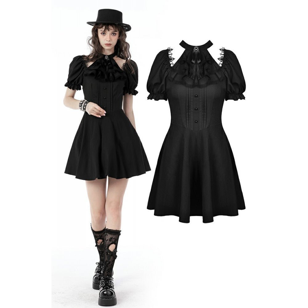 Dark In Love Gothic High-Neck Dress