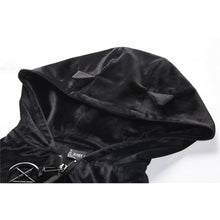 Load image into Gallery viewer, Dark in Love Black cat casual pentagram hoodie

