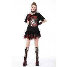Load image into Gallery viewer, Dark In Love Rebel Girl Irregular Layered Skirt

