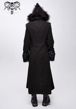 Load image into Gallery viewer, Devil Fashion Men&#39;s Long Hooded Coat with Detachable Faux Fur Trim
