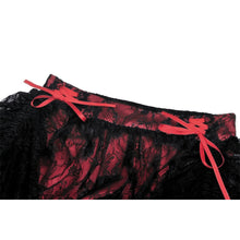 Load image into Gallery viewer, Dark in Love lace cover red mini skirt

