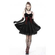 Load image into Gallery viewer, Dark in Love Bloody Lace Up Dress
