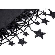 Load image into Gallery viewer, Dark in Love Black White Lolita Frilly Star High Waist Skirt
