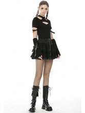 Load image into Gallery viewer, Dark in Love Black Gothic Lace Miniskirt
