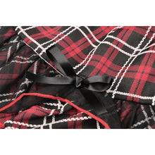 Load image into Gallery viewer, Dark In Love Plaid Layered Mini Skirt
