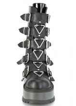 Load image into Gallery viewer, Demonia Slacker-160 in Black Patent Vegan Leather
